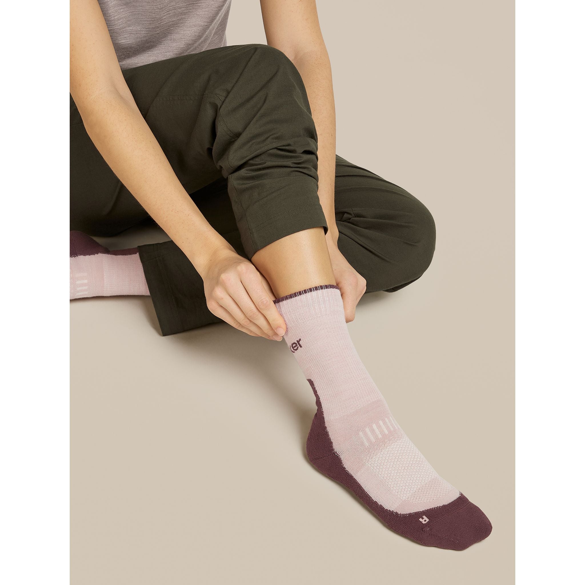 Icebreaker Women's Merino Hike+ Light Crew Socks