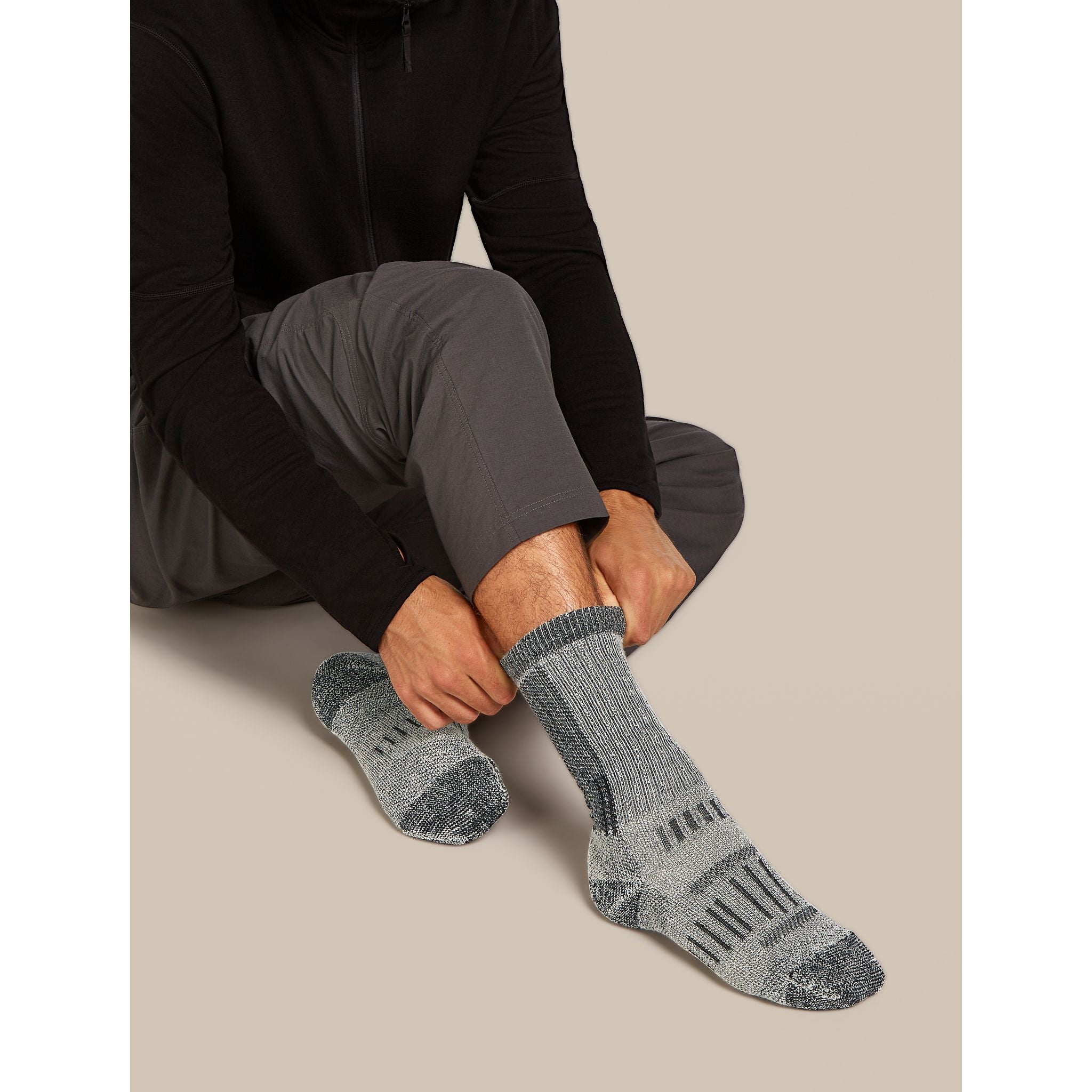 Icebreaker Men's Merino Hike+ Mountaineer Mid Calf