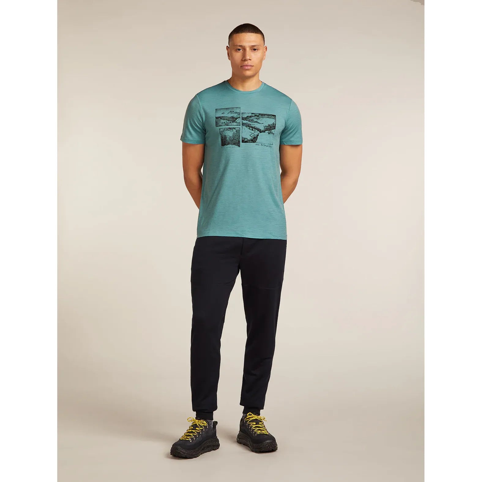 Icebreaker Men's Merino 150 Tech Lite SS Tee The Climb