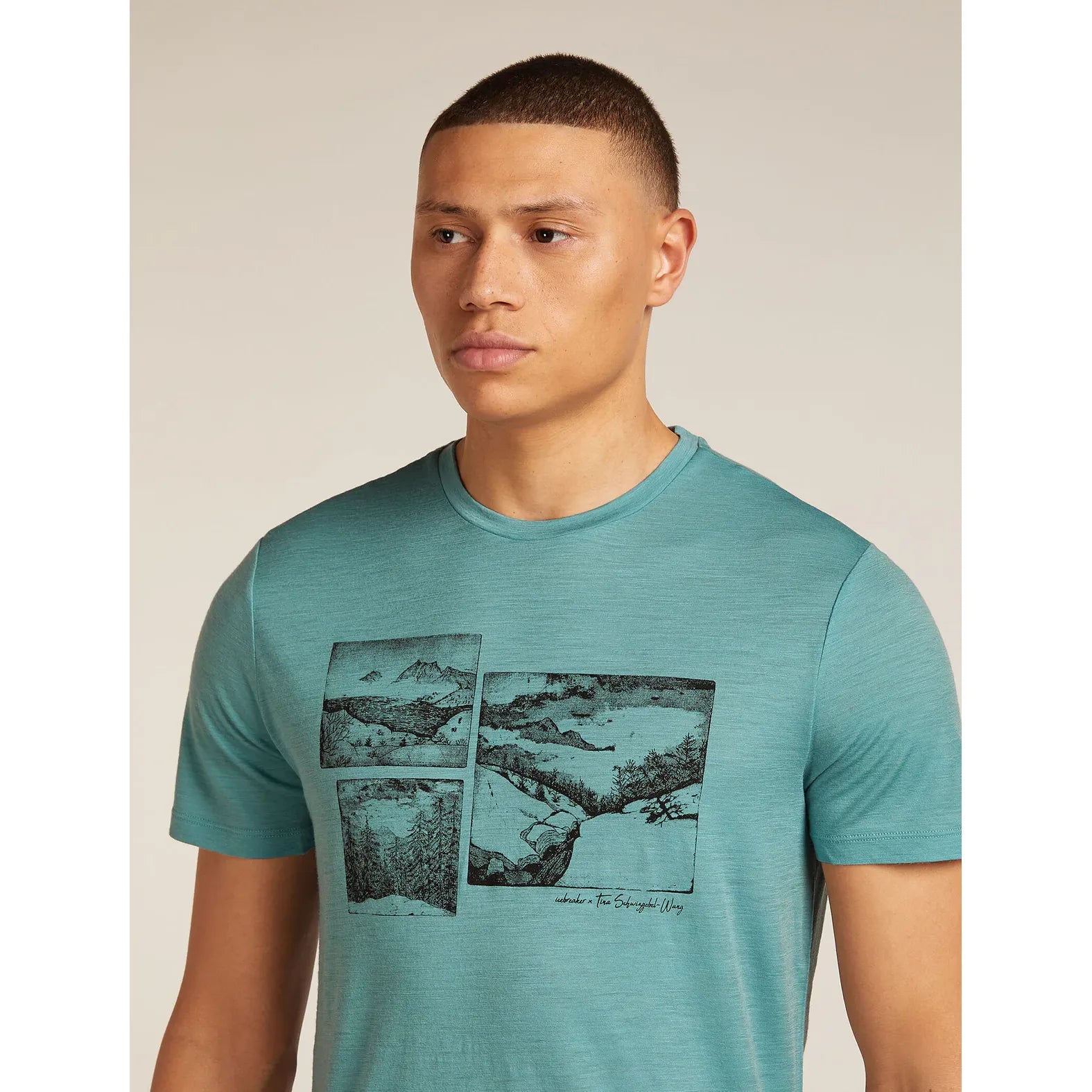 Icebreaker Men's Merino 150 Tech Lite SS Tee The Climb