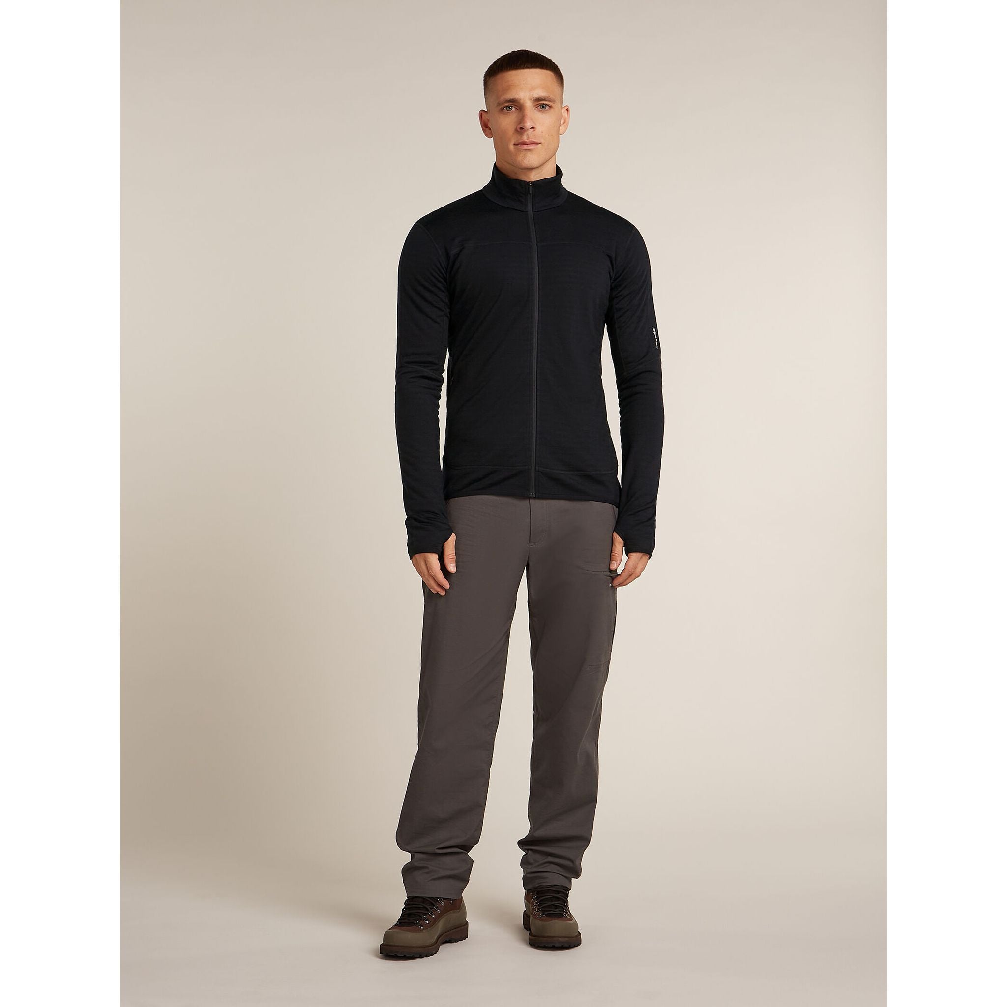 Icebreaker Men's Merino Blend 300 RealFleece Descender LS Zip