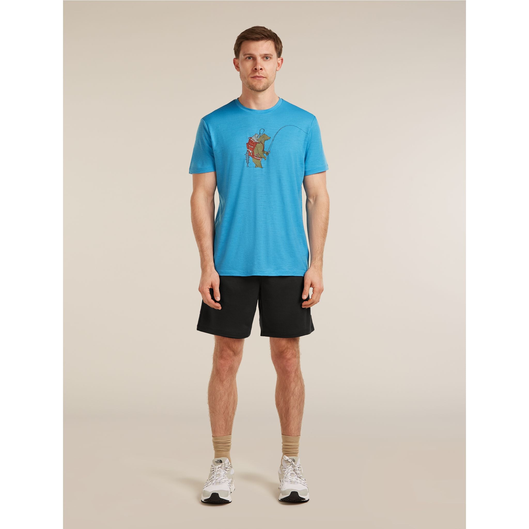 Icebreaker Men's Merino 150 Tech Lite SS Tee Bear Catch
