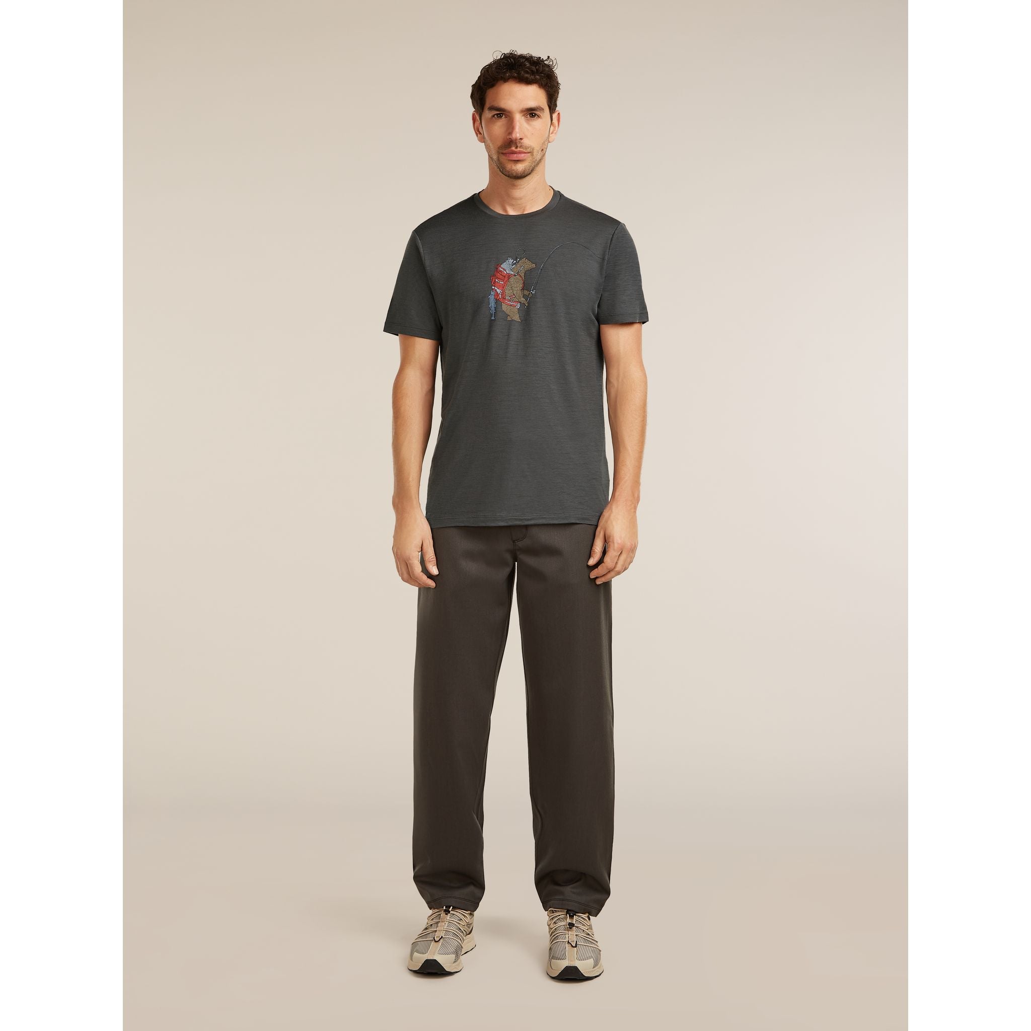 Icebreaker Men's Merino 150 Tech Lite SS Tee Bear Catch