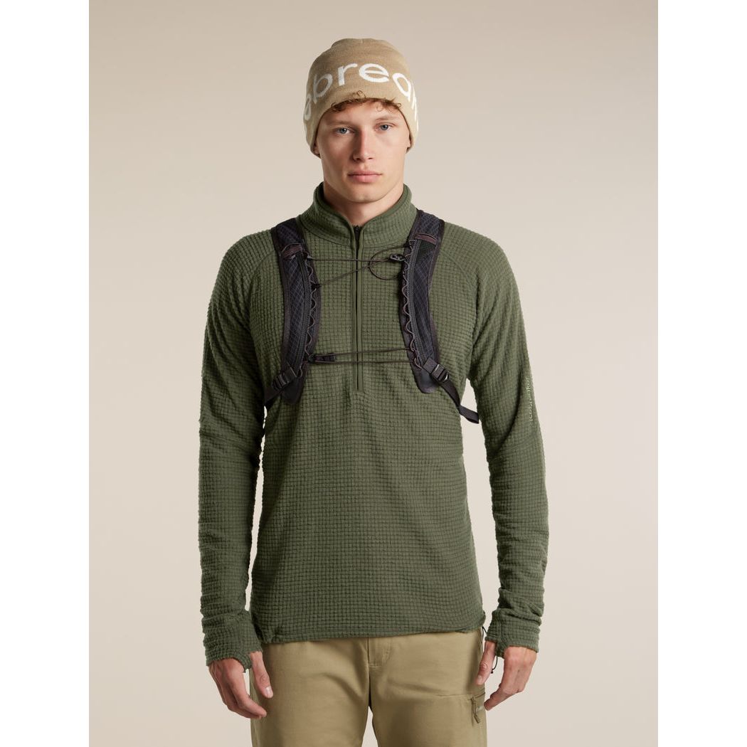 Icebreaker Men's Merino 400 RealFleece Peaksland Long Sleeve Half Zip