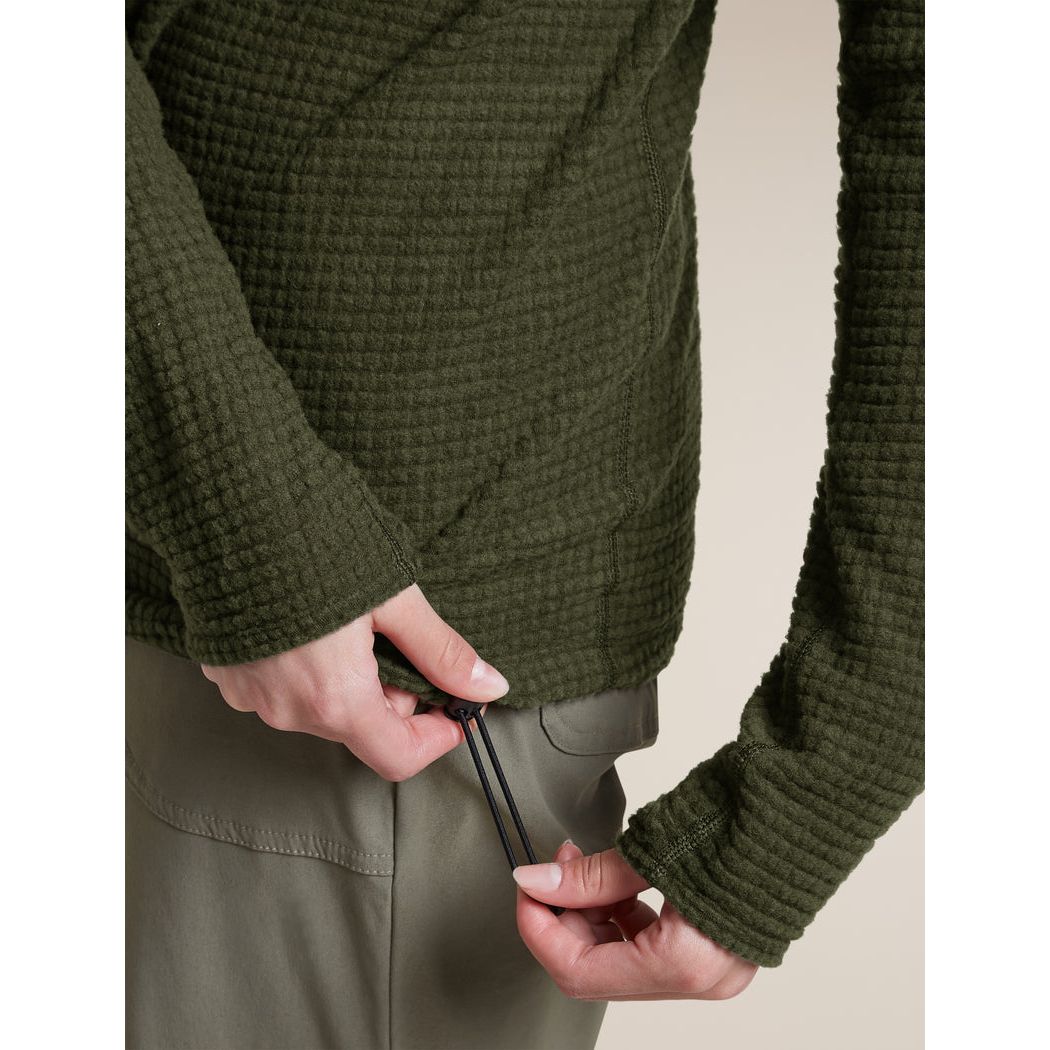 Icebreaker Women's Merino 400 RealFleece Peaksland Long Sleeve Half Zip
