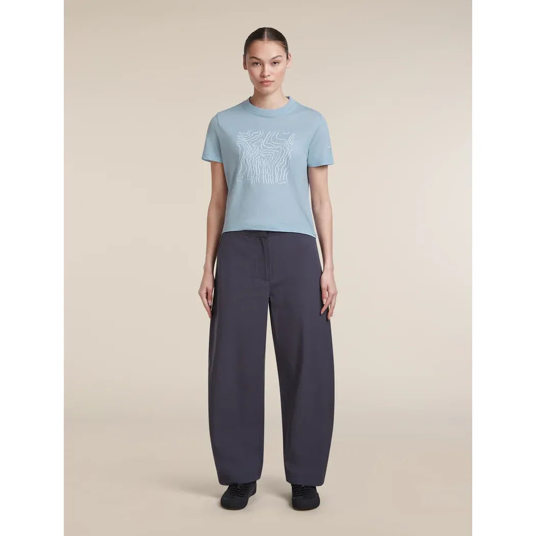 Icebreaker Women's Merino 150 Tech Lite Crop T-Shirt Great Heights