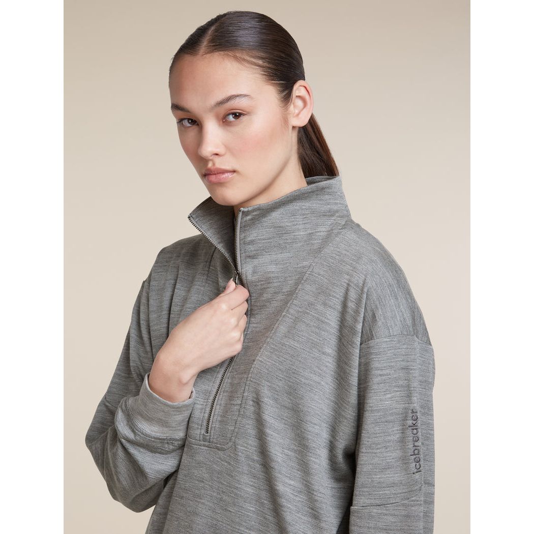 Icebreaker Women's Merino 150 Drift Relaxed Long Sleeve Half Zip