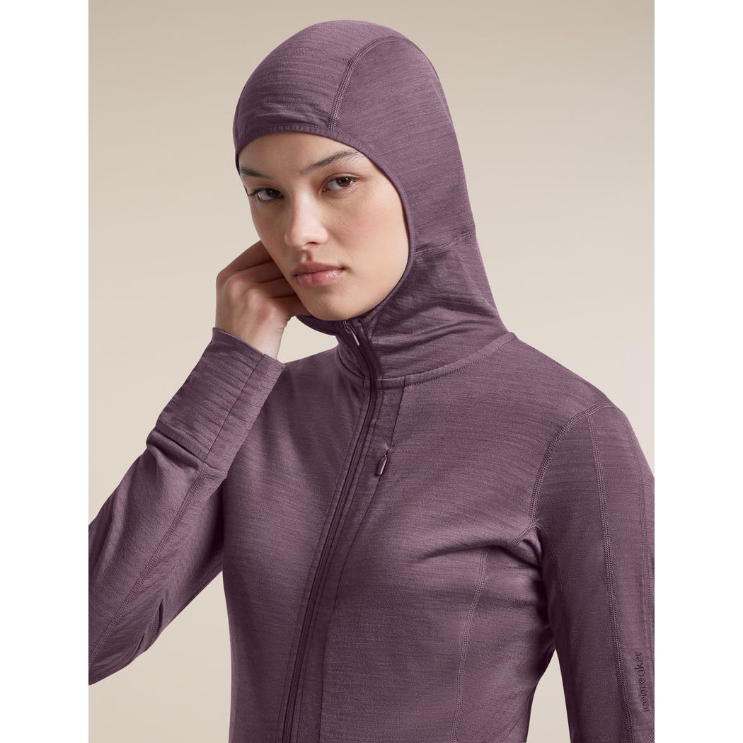 Icebreaker Women's Merino Blend 200 RealFleece Descender Long Sleeve Zip Hoodie