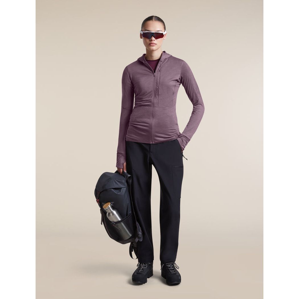 Icebreaker Women's Merino Blend 200 RealFleece Descender Long Sleeve Zip Hoodie