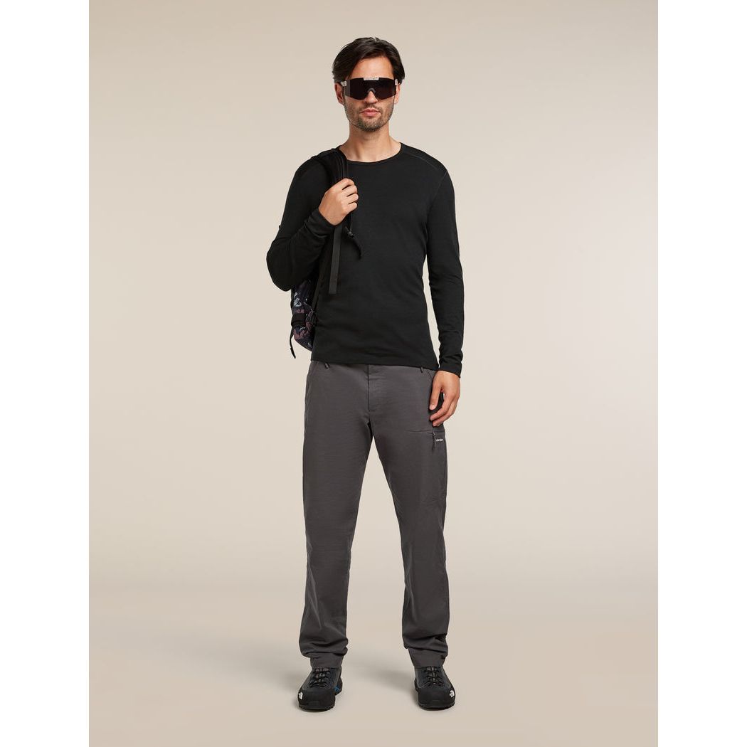 Icebreaker Men's 200 Oasis Long Sleeve Crewe Thermal Top