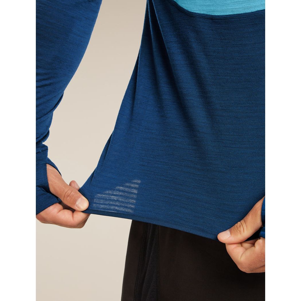 Icebreaker Men's Merino 200 RealFleece Descender Long Sleeve Half Zip
