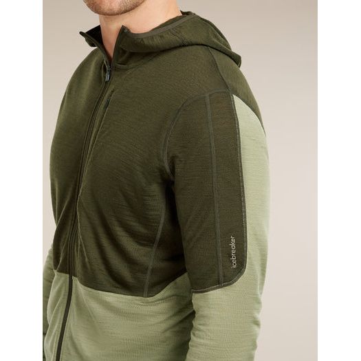 Icebreaker Men's Merino Blend 200 RealFleece Descender Long Sleeve Zip Hoodie