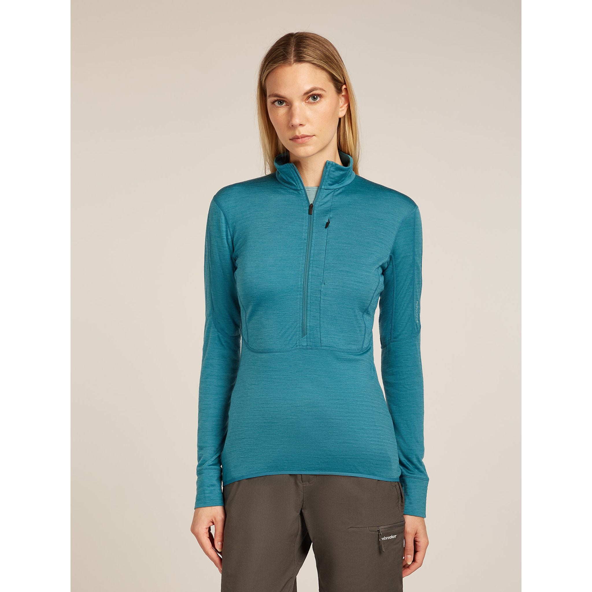 Icebreaker Women's Merino 200 RealFleece Descender Long Sleeve Half Zip