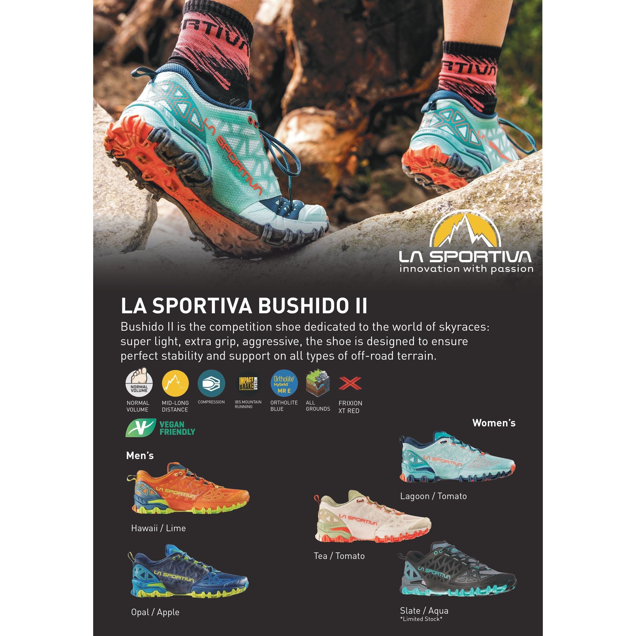 La Sportiva Men's Bushido II Trail Running Shoes Outside Sports