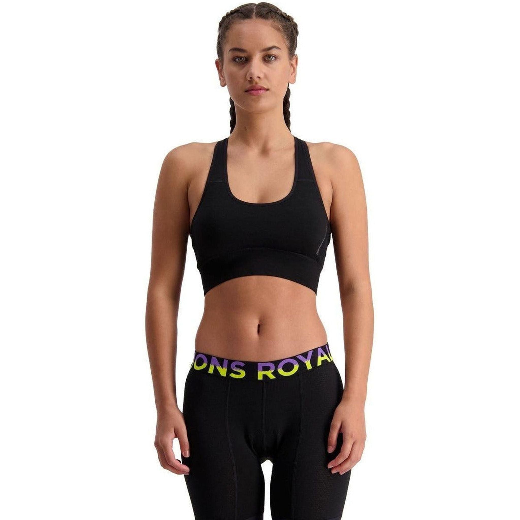 Mons Royale Womens Stratos Sports Bra Shift Box Outside Sports