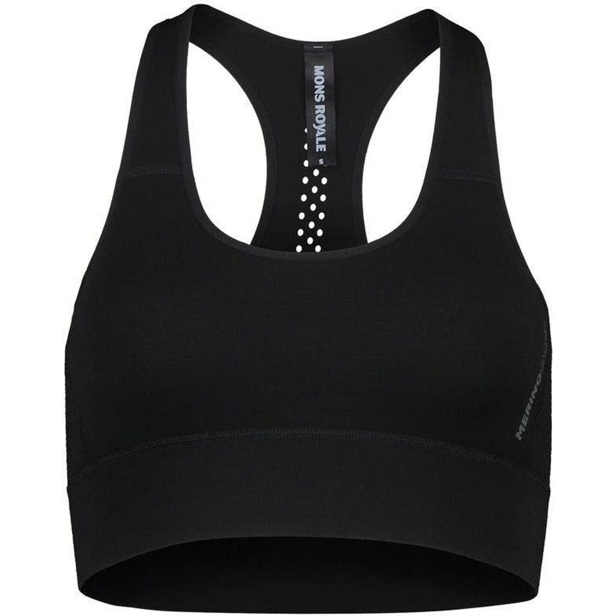 Mons Royale Womens Stratos Sports Bra Shift Box Outside Sports