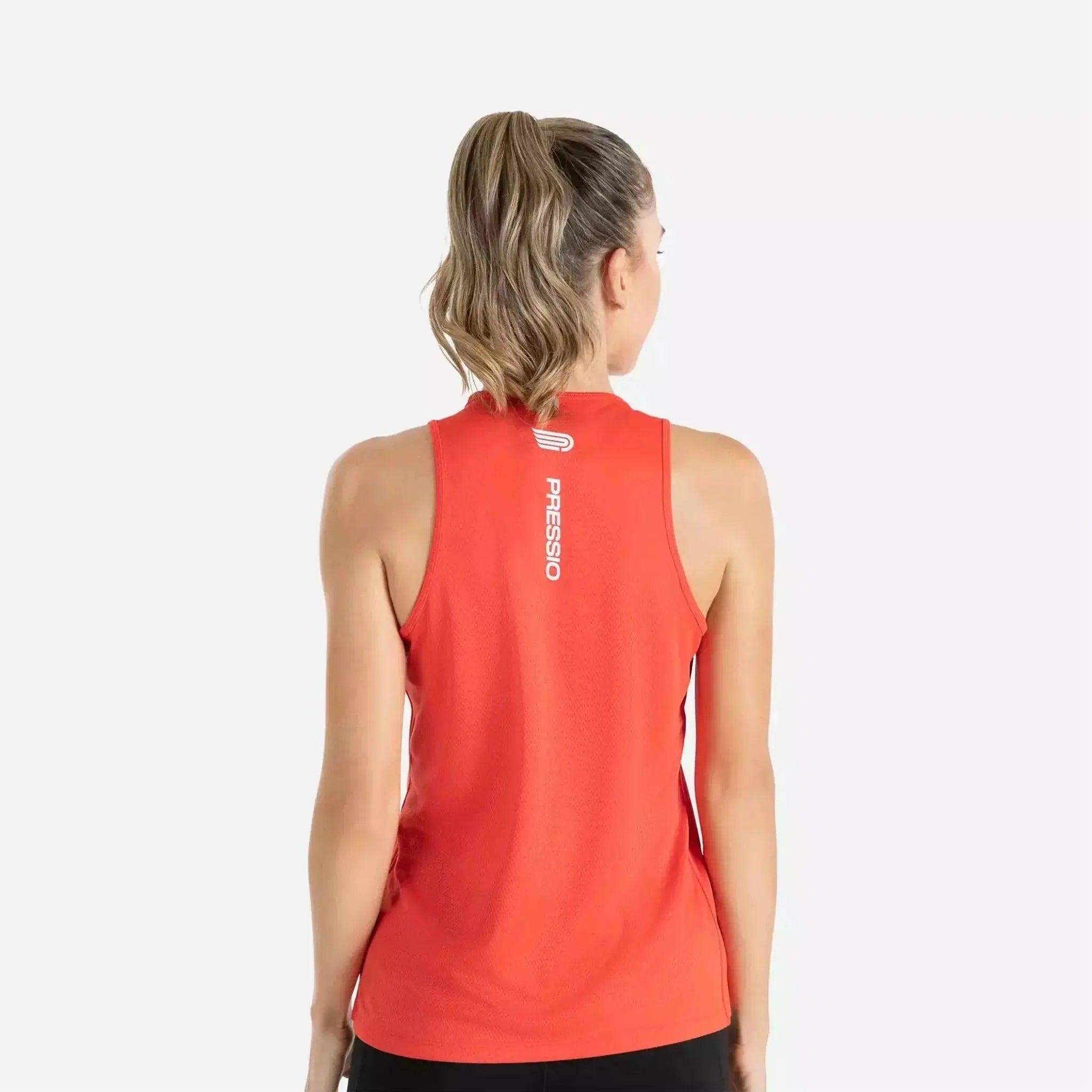 Pressio Womens Hapai Singlet Wideback Outside Sports