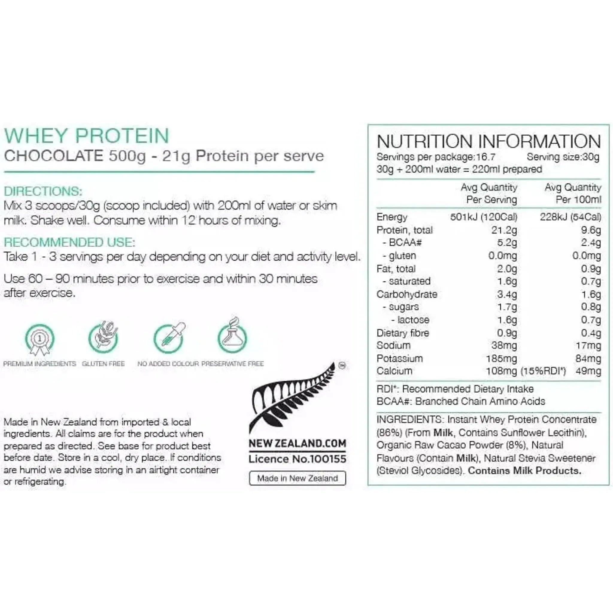 Pure 500g Whey Protein Outside Sports