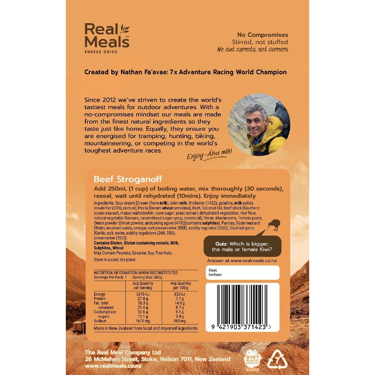 Real Meals Beef Stroganoff