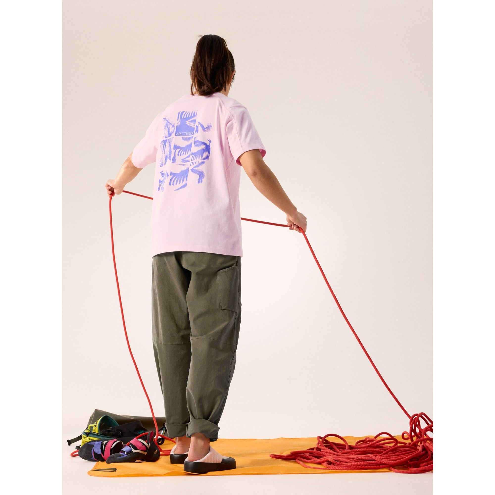 Arc'teryx Women's Kragg Cotton Bird Tile Crew Short Sleeve