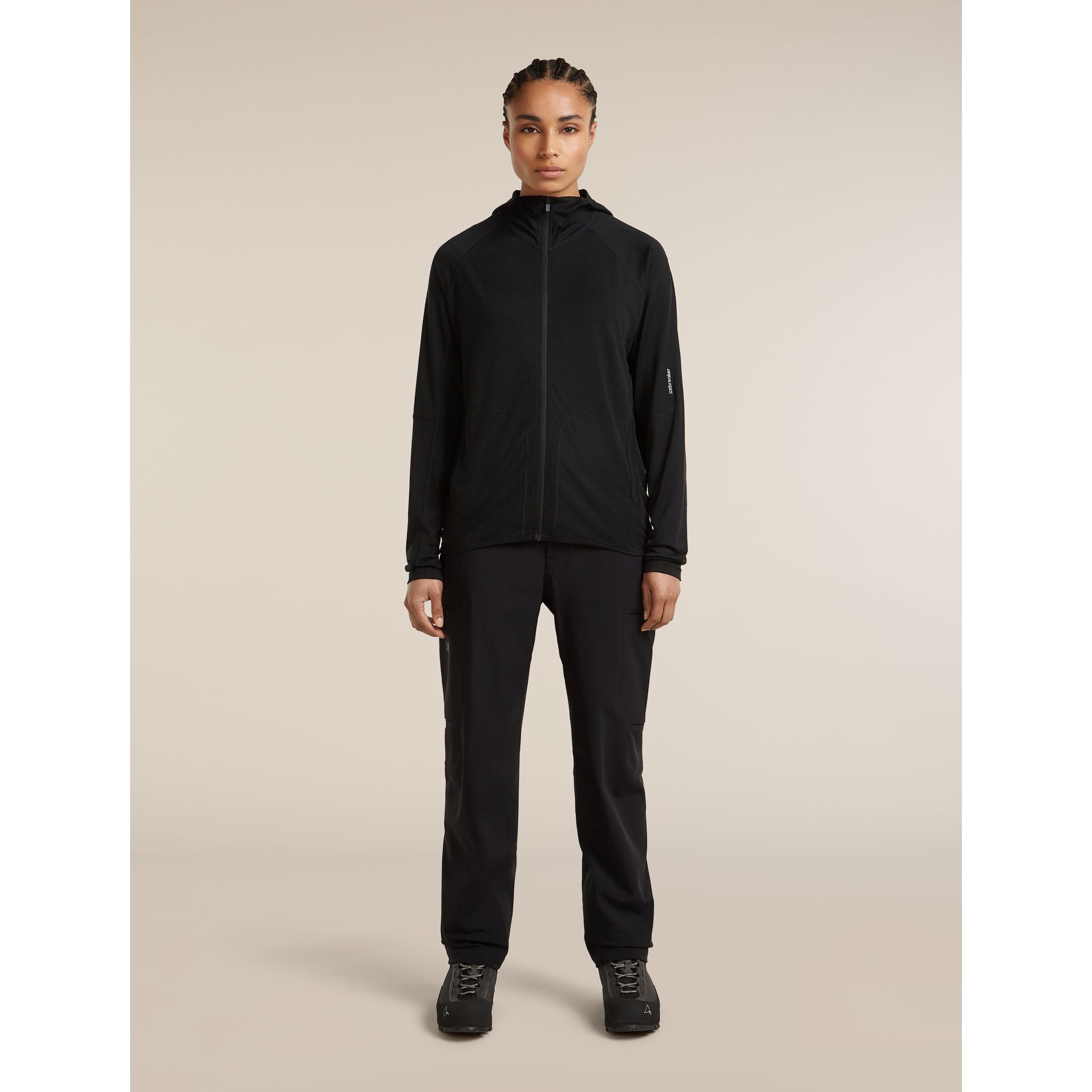 Icebreaker Women's 150 MerinoFine Ace LS Zip Hoodie UPF