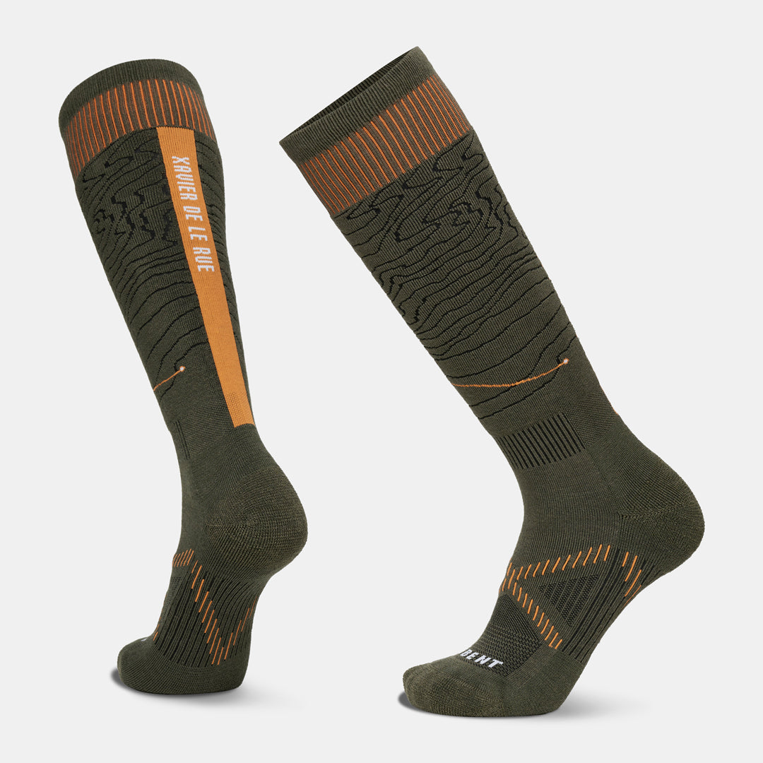 Le Bent Xavier De Le Rue Pro Series Light Cushion Snow Socks