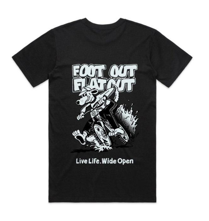 Wide Open Foot Out Flat Out T-Shirt