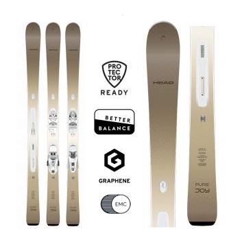 Head e-Pure Joy SLR Joy Pro Skis With Joy 9 GW SLR Binding