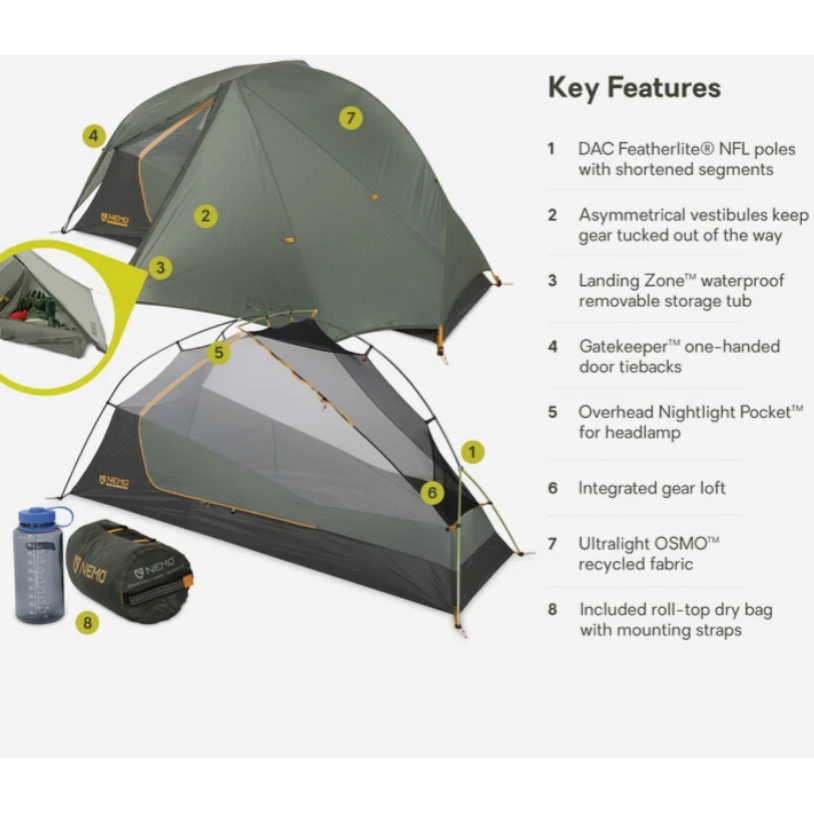 Nemo Dragonfly Bikepack OSMO 1P Tent