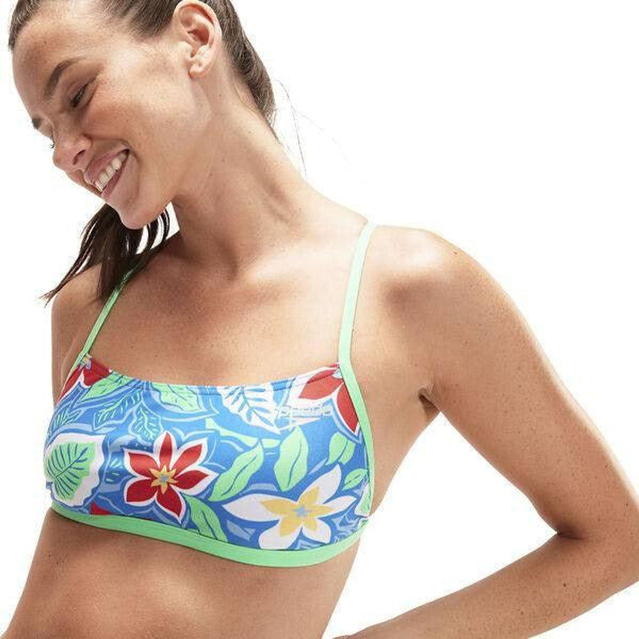 Speedo Allover Digi Print X Back Bikini 2pc Outside Sports