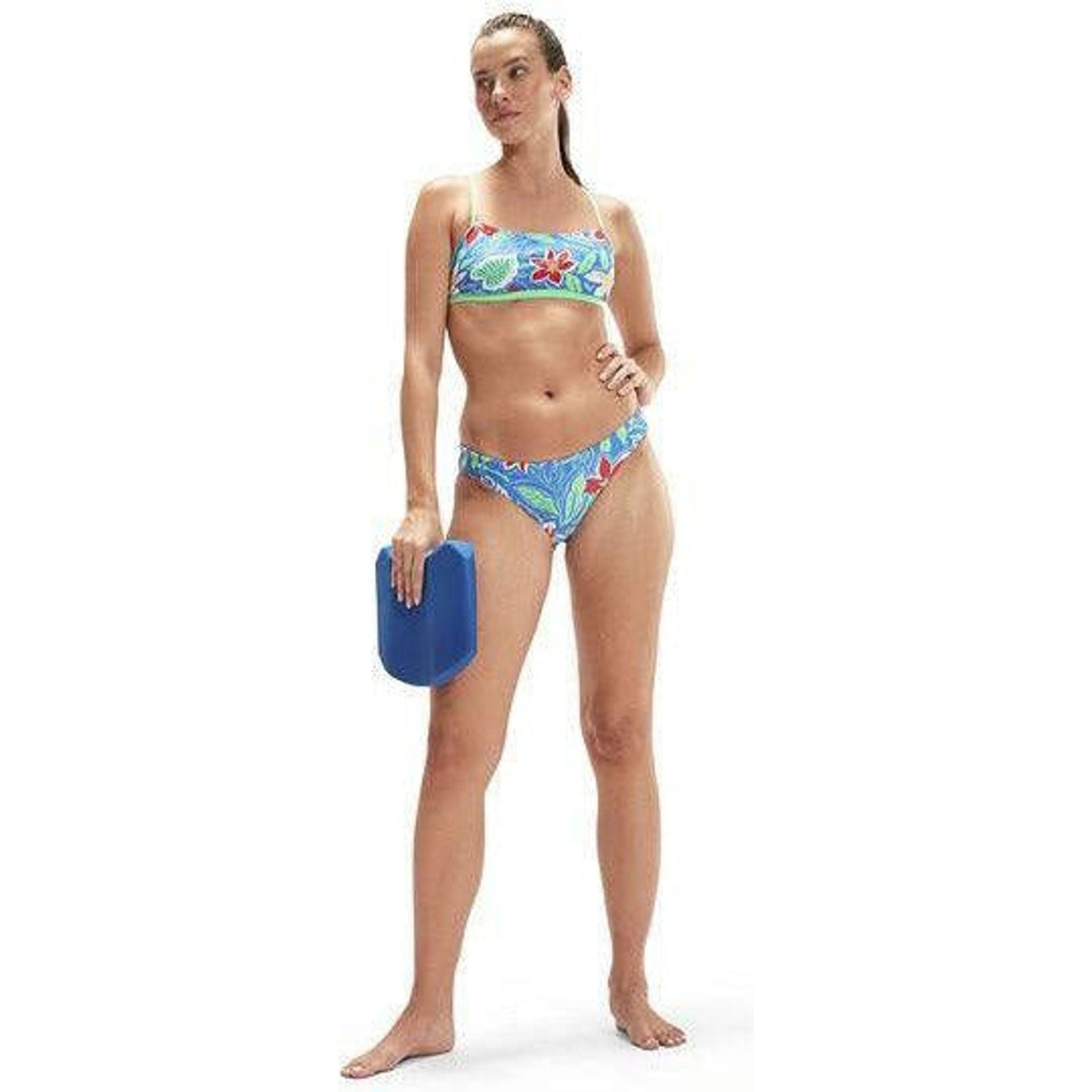 Speedo Allover Digi Print X Back Bikini 2pc Outside Sports