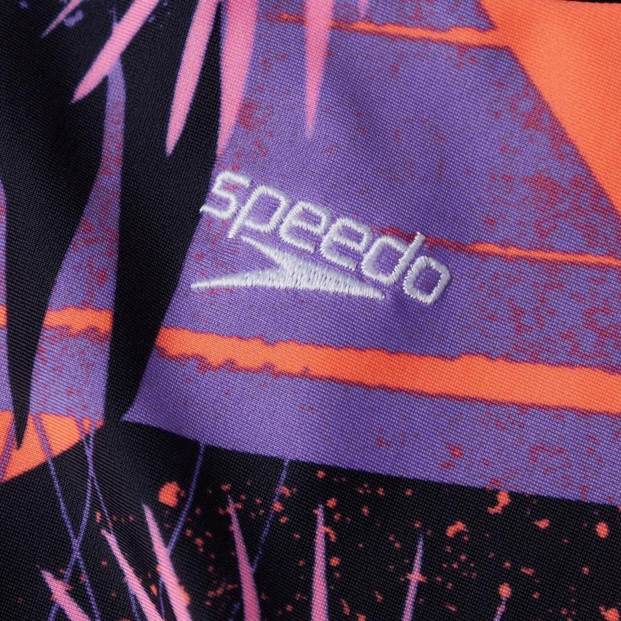 Speedo Girls Printed LS Rash Top Outside Sports