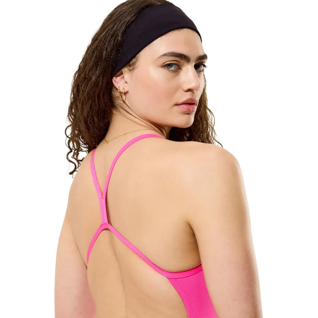 Speedo Women's Solid Endurance+Max V-Back 2.0 One Piece