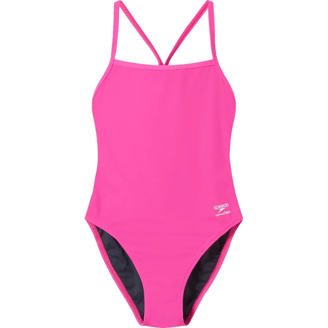 Speedo Women's Solid Endurance+Max V-Back 2.0 One Piece