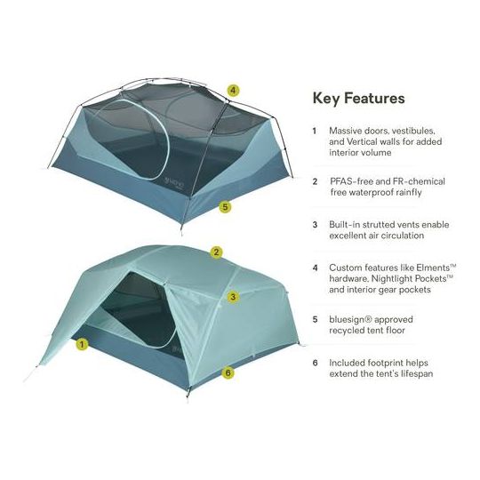 Nemo Tent - Aurora 3P & footprint