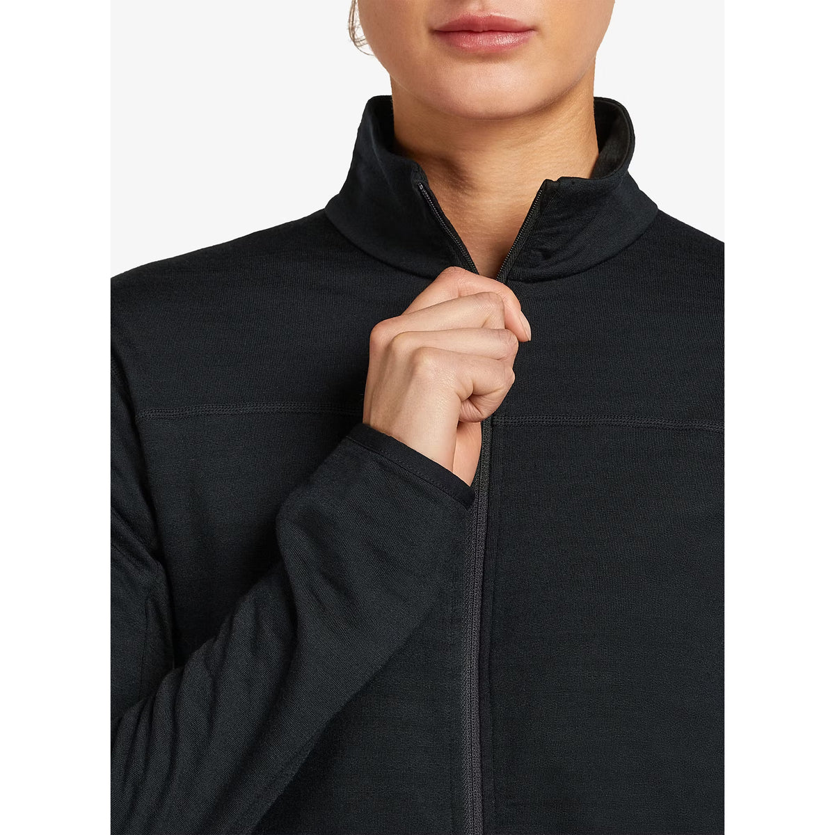 Icebreaker Women's Merino Blend 300 RealFleece Descender LS Zip