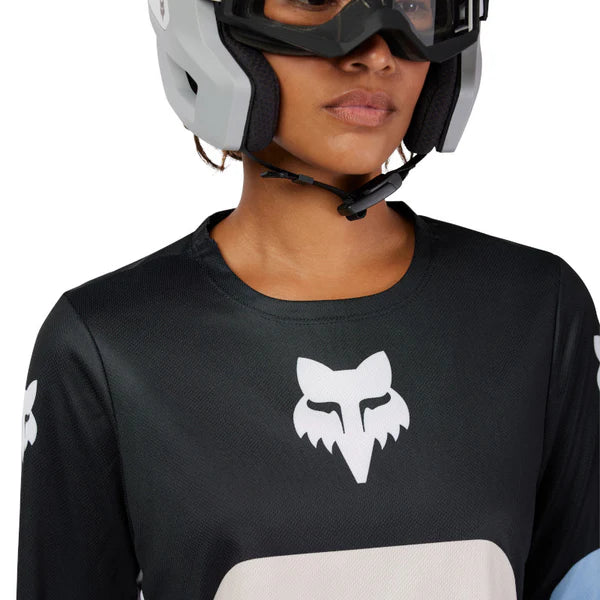 Fox Women's Ranger Long sleeve Grid Bike Jersey