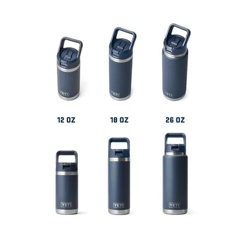Yeti Rambler 18oz Bottle with Straw Lid Cap (532ml)