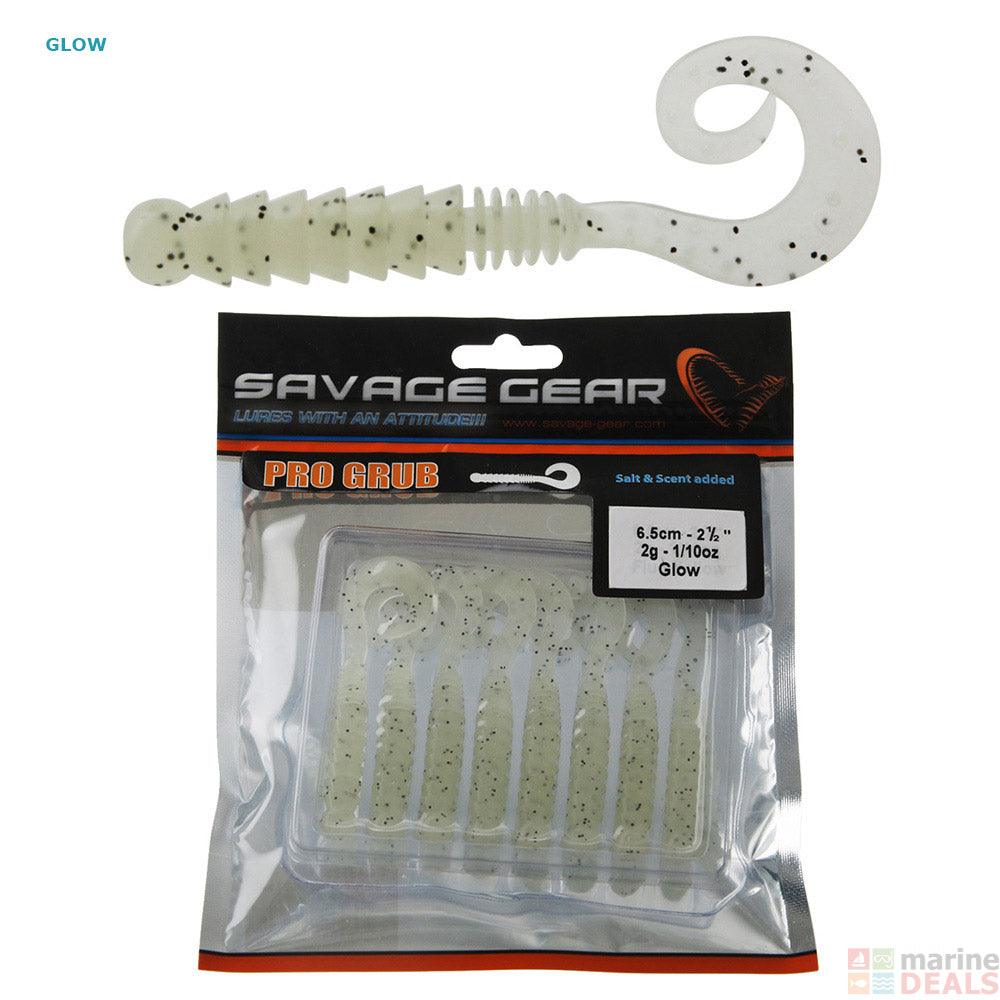 Savage LB Pro Grub 6.5cm 2gm 02-Glow 8pce