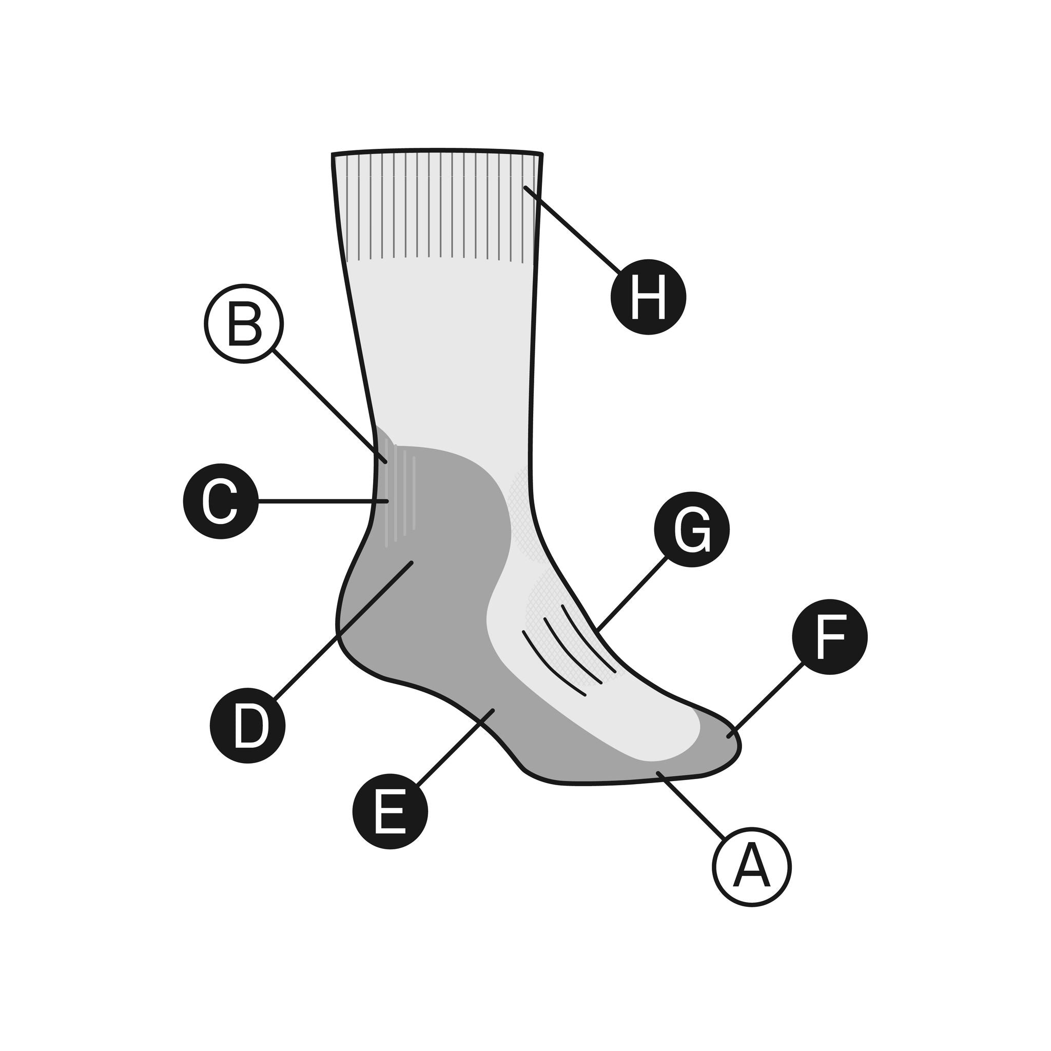 Icebreaker Men's Hike+ Light Mini Socks