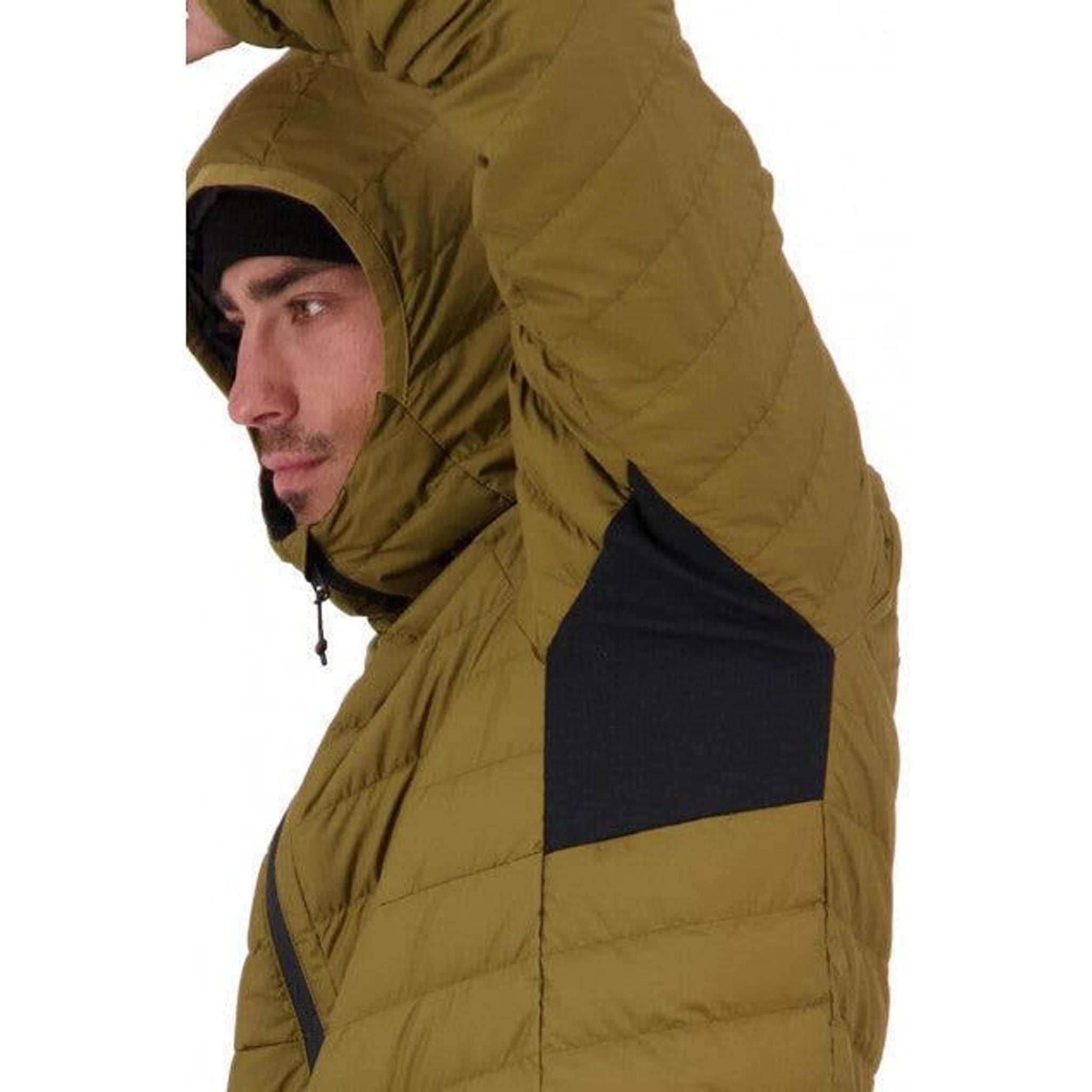 Mons Royale Mens Atmos Wool Down LW Packable Hood Outside Sports
