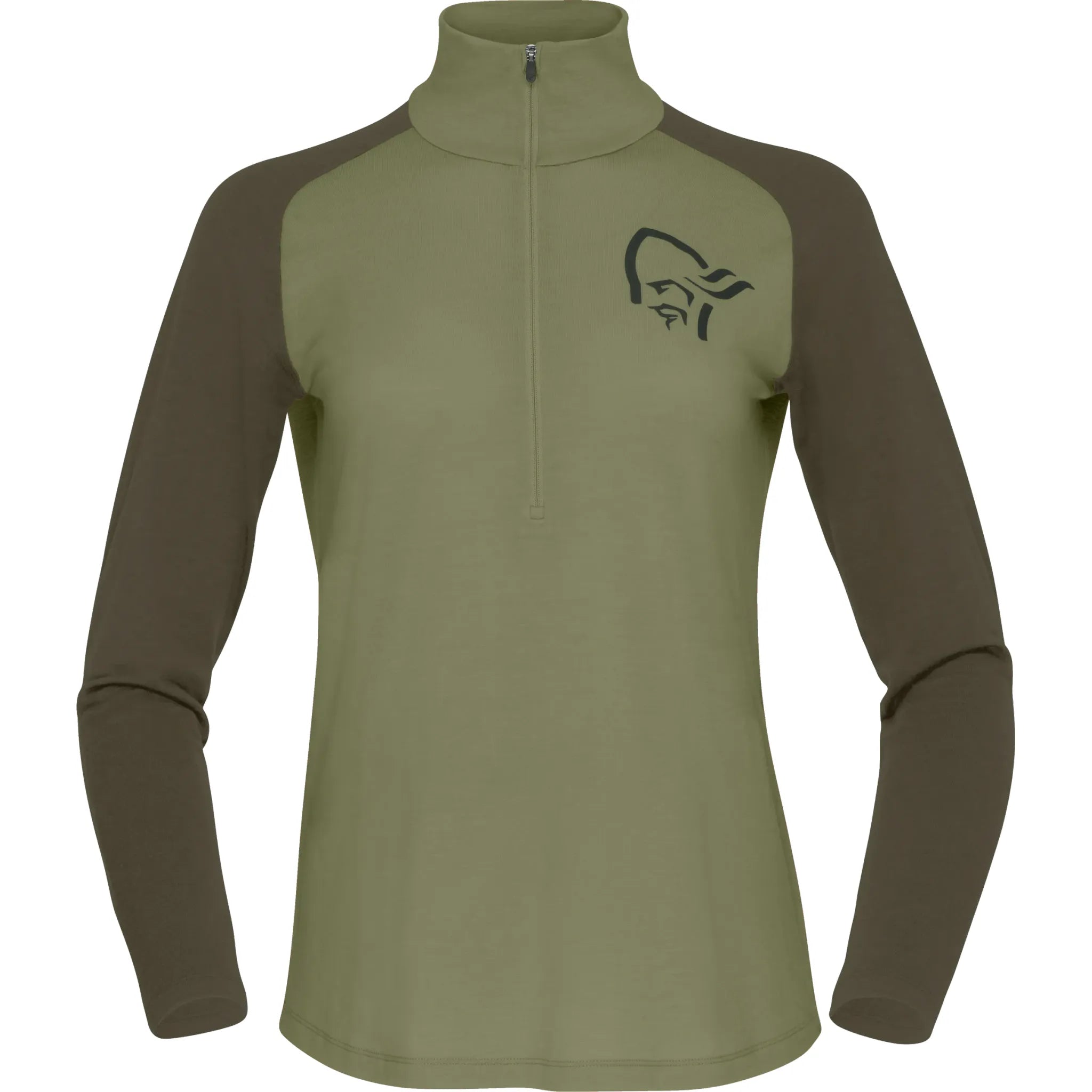 Norrona Women's Femund Pureull Zip Neck Long Sleeve T-Shirt