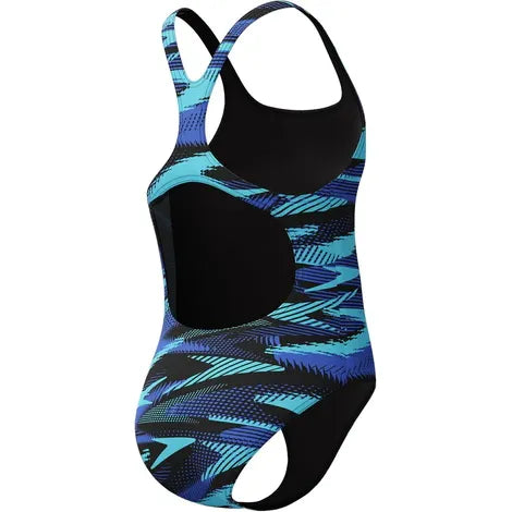 Speedo Kid's Girl Hyperboom Allover Print One Piece