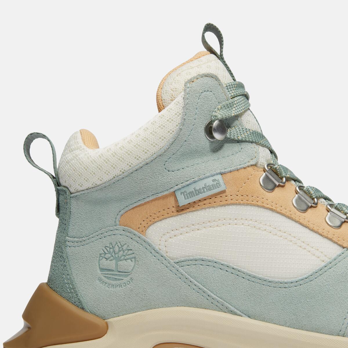 Timberland Women's Motion Maddsen Waterproof Mid Light Green Suede