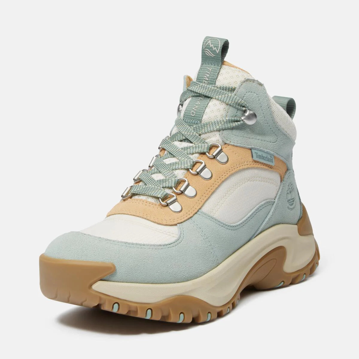 Timberland Women's Motion Maddsen Waterproof Mid Light Green Suede