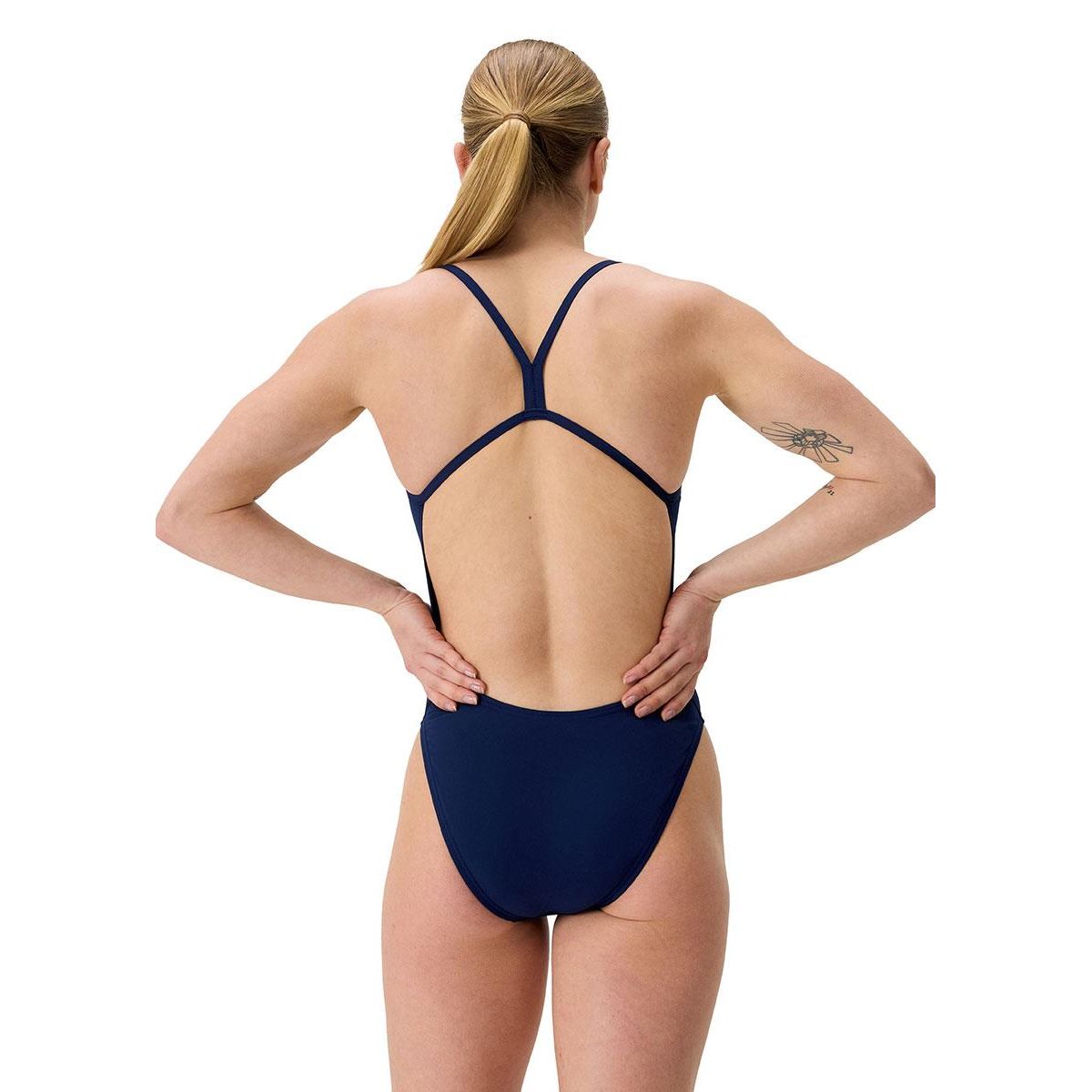 Speedo Women's Solid Endurance+ V-Back 2.0 One Piece