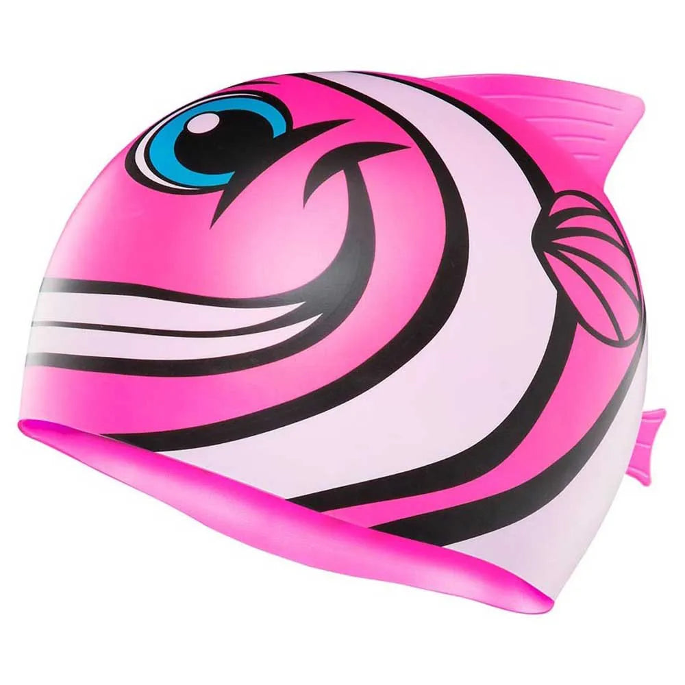 TYR CharacTYRS Happy Fish Silicone Kids' Swim Cap