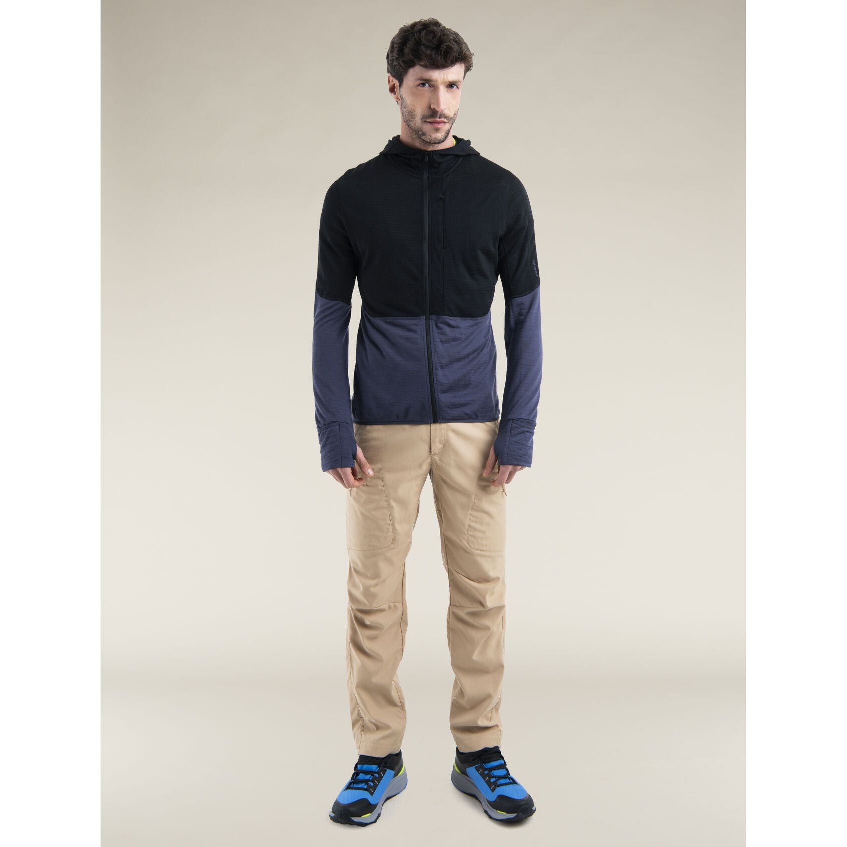 Icebreaker Men's Merino Blend 200 RealFleece Descender Long Sleeve Zip Hoodie