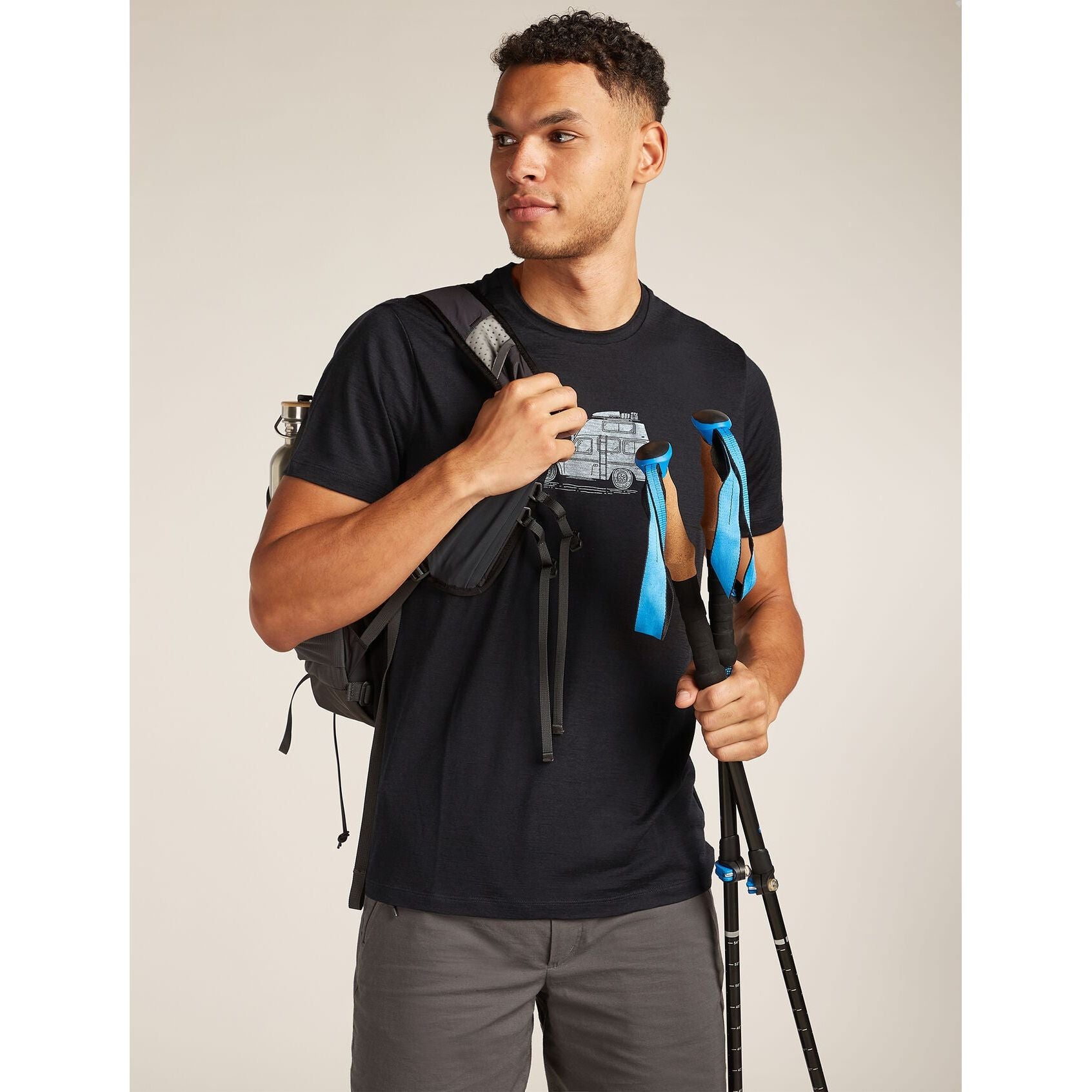 Icebreaker Men's Merino 150 Tech Lite Short Sleeve T-Shirt Cosy Camper