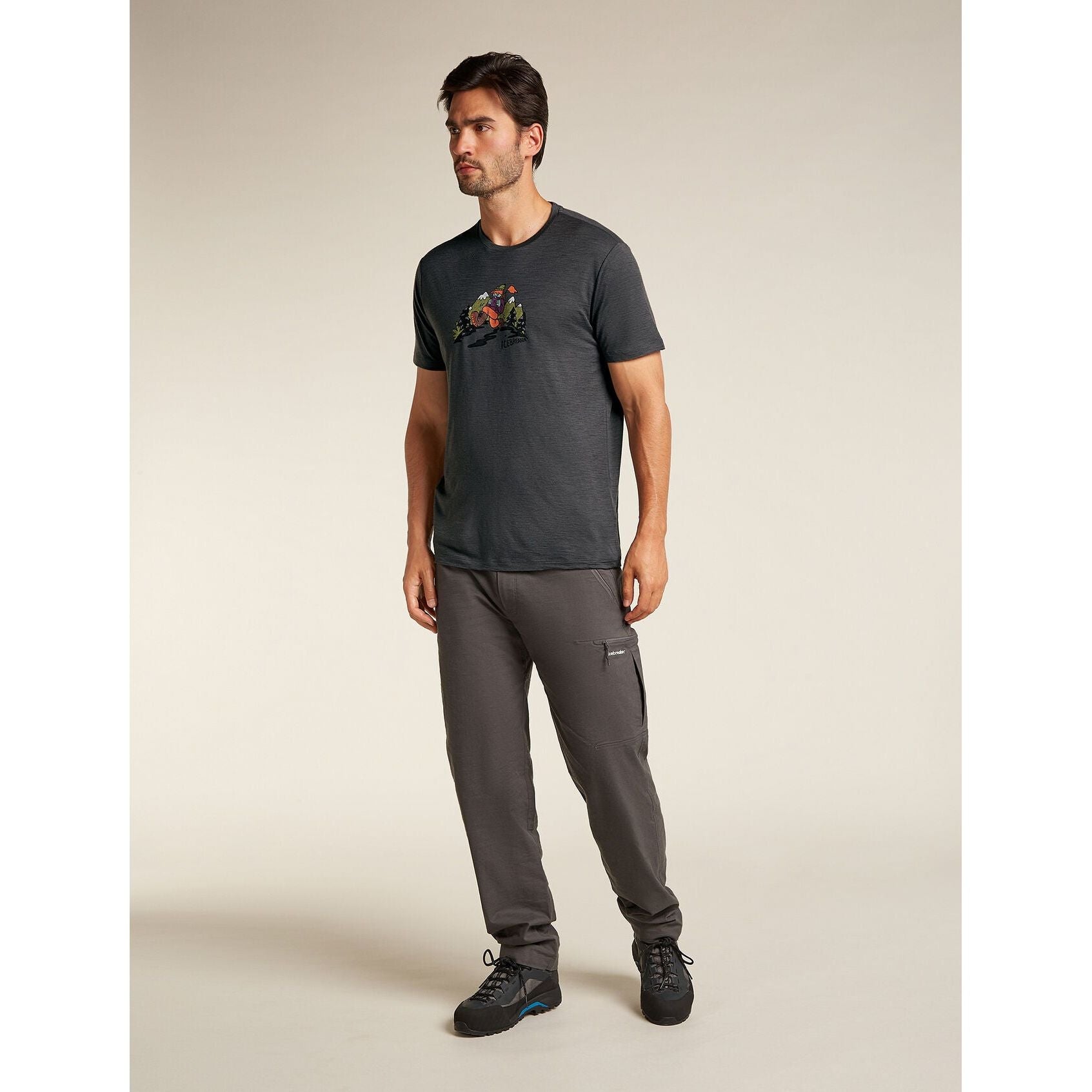 Icebreaker Men's Merino 150 Tech Lite Short Sleeve T-Shirt Catch Me Outside